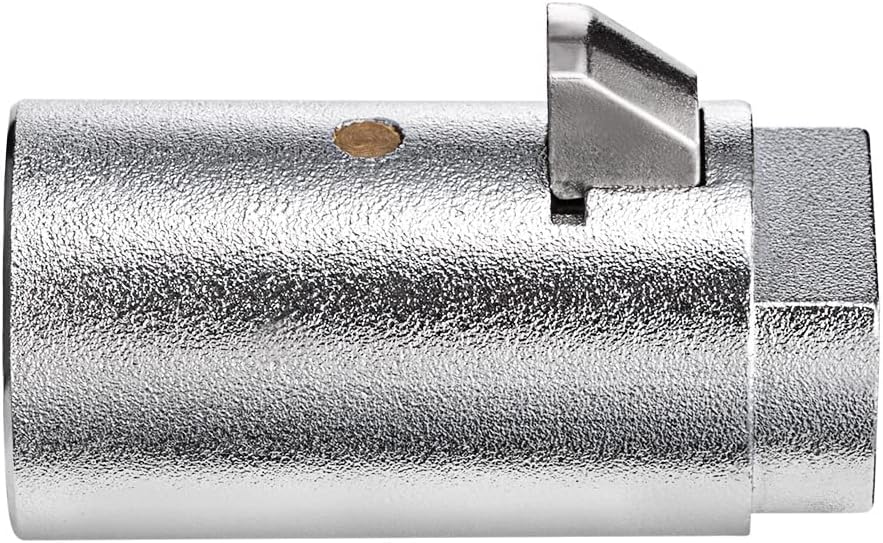 Tubular Key Lock for Vending Machines - Vending Machine Locks Keyed Alike Coke Snack Machine Candy Lock Soda Machine Lock, 3Pcs Keys, Zinc Alloy, Chrome (1 Pack)