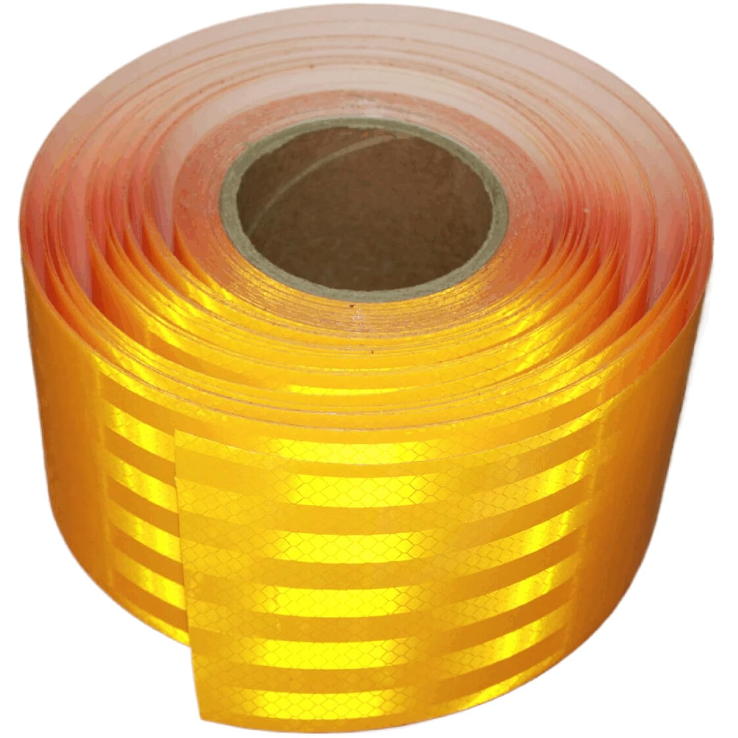 Non Fading Yellow Reflective Tape 4 inch Wide, Outdoor Waterproof High Visibility Warning Industrial Marking Tape, Safety Stickers (168 feet)