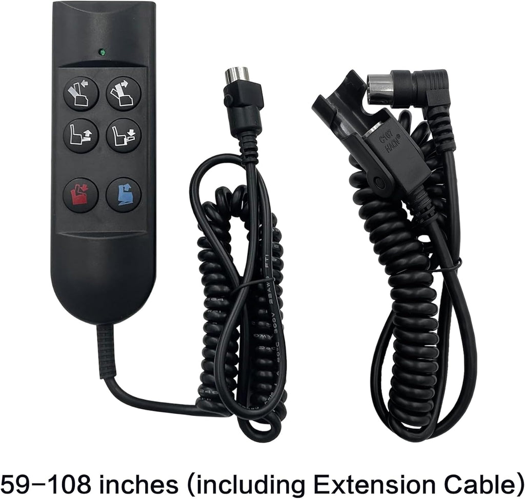 Lift Chair Power Recliner 6 Button 5 Pin Hand Control Remote Replacing ZK756HCL Replacement