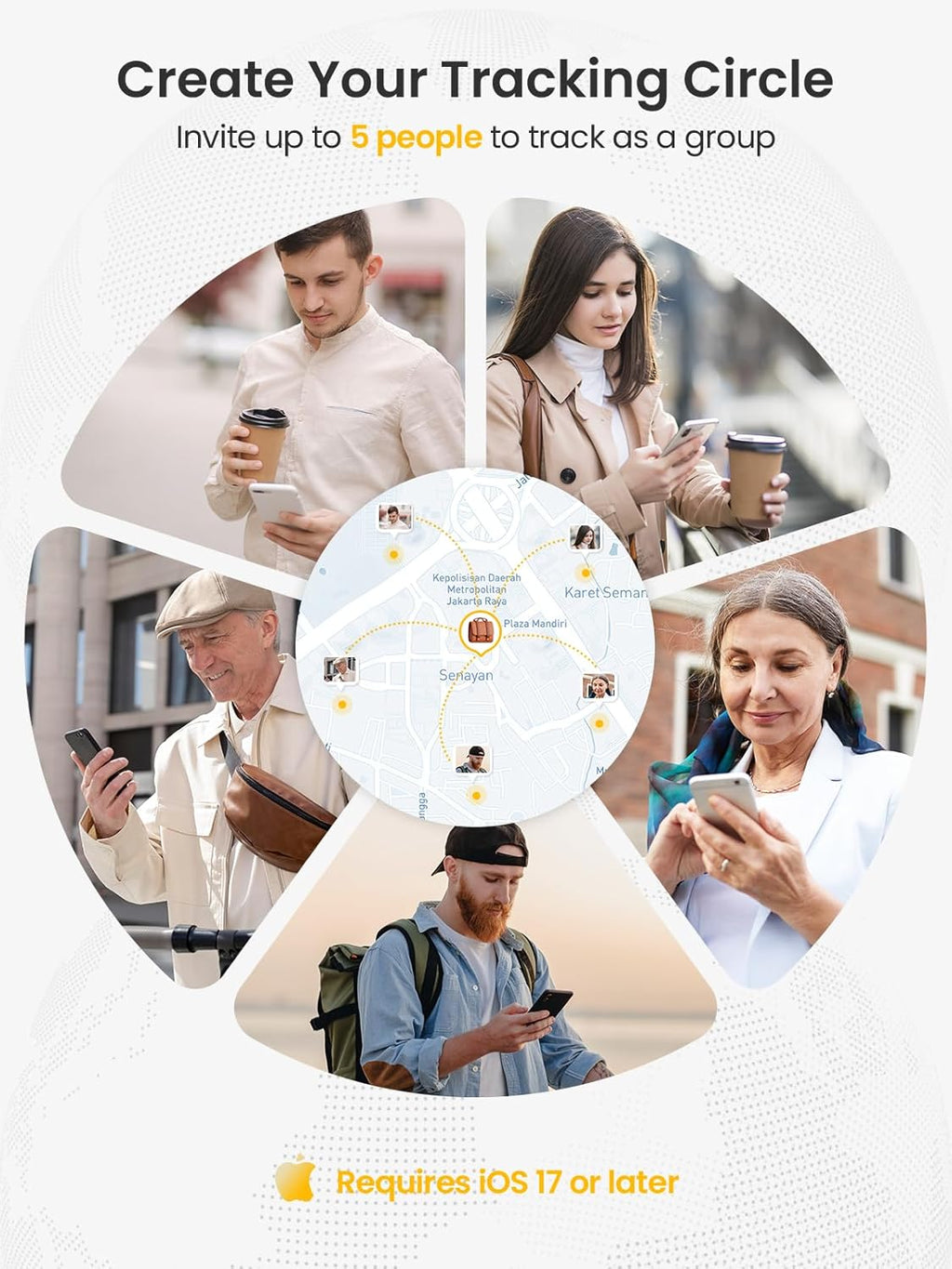 Wallet Tracker Card – Works with Apple Find My [Apple MFi Certified, iOS Only], Slim 1.65mm Bluetooth Item Finder, IP68 Waterproof, Wireless Rechargeable GPS Locator for Wallet, Keys & Luggage
