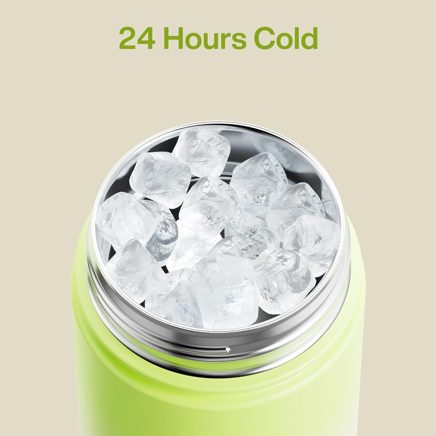 ENCOOL Insulated Water Bottle with Straw Stainless Steel Water Bottle, Leak-Proof, BPA-Free, Double Wall Vacuum Keeps Cold for 24 Hours for Sports, Travel, School (26 oz, Morning Dew)