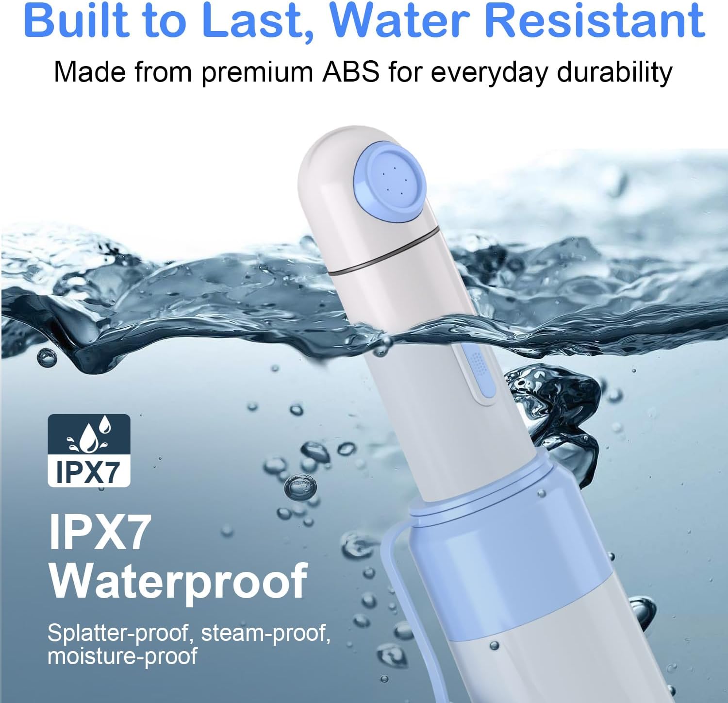 Portable Bidet Toilet Aids Wiper Tool Set for Travel | 350ML Bottle | 450mAh Battery | IPX7 Waterproof |Compact & High-Powered with 2 Pressure Modes for Wiping and Personal Hygiene (Blue, Ultra)