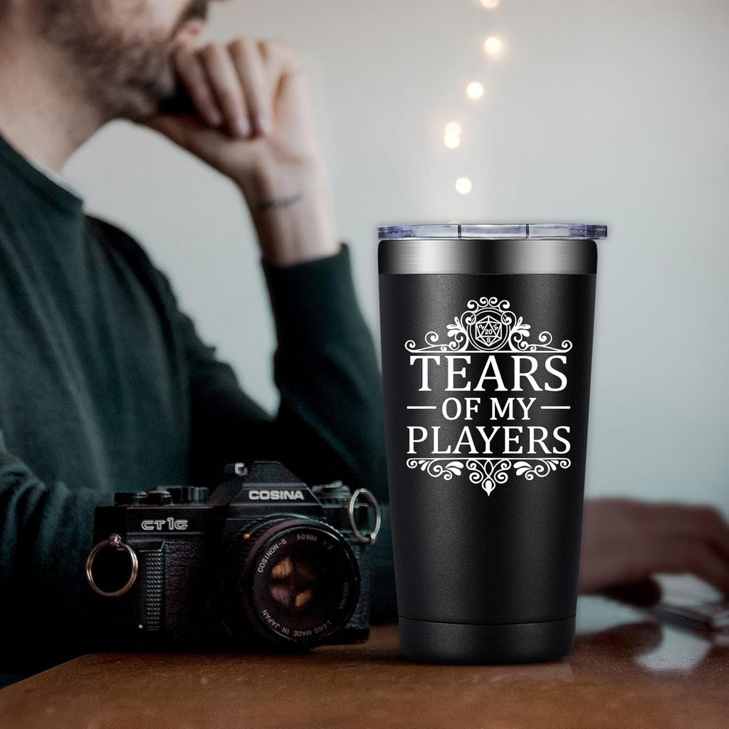 Dungeons and Dragons Gifts - Tears of My Players - Dungeon Master Christmas Birthday Gifts for Him Dnd Lovers - 20oz Dnd Tumbler