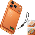 Magnetic Power Bank with iWatch Charger, Ultra-Slim 5000mAh Qi2 15W Wireless Mag-Safe Battery Pack with LCD Display, PD 20W Fast Portable Charger for iPhone Air/17/16/15/14 Series/Apple Watch