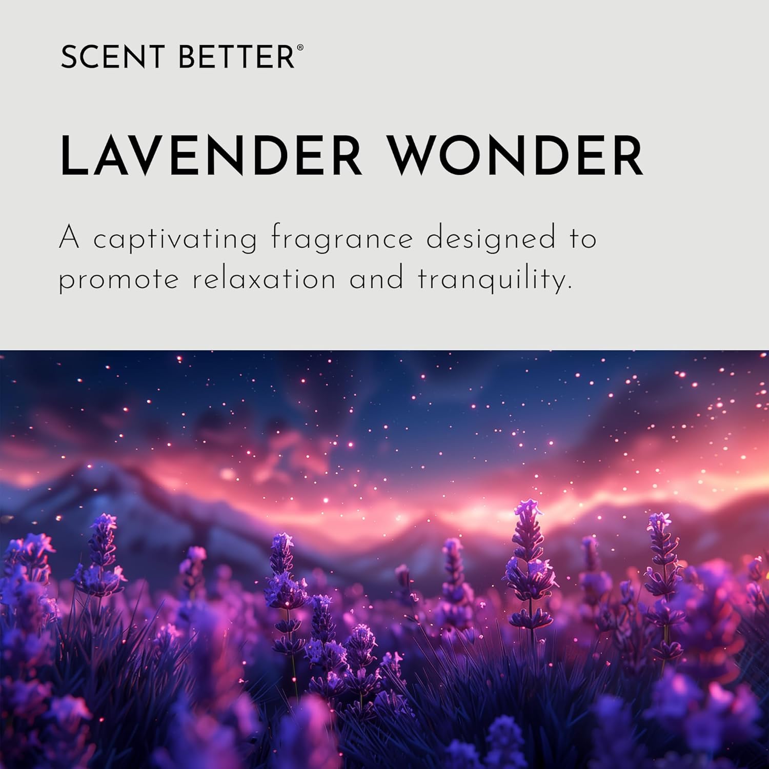 Scent Better Lavender Wonder Aroma Essential Oil Blend: an Aromatherapy Blend of Lavender, Soft Vanilla, and Freesia for Ultrasonic Diffusers & Nebulizers (2 Fl Oz, 60 mL)