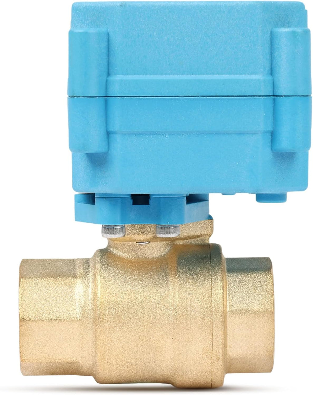 U.S. Solid Motorized Ball Valve - IP67 1/2inch Brass Ball Valve 110-230V with Waterproof Cover, Full Port, 2 Wire Auto Return, Normally Closed