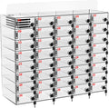 Cell Phone Locker 100 Slots, Wall-Mounted Cell Phone Lock Box with Keys, Acrylic Cell Phone Storage Locker for Employees Office Classroom Gym, Clear Cell Phone Locker Cabinet for Storage (40 Slots)