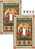 Decorative Light Switch Plate Covers Native American African Afro 1 Gang Light Switch Cover Plate Single Toggle Wall Plate Outlet Covers Faceplate for Home Bedroom Decor （2 Pack）