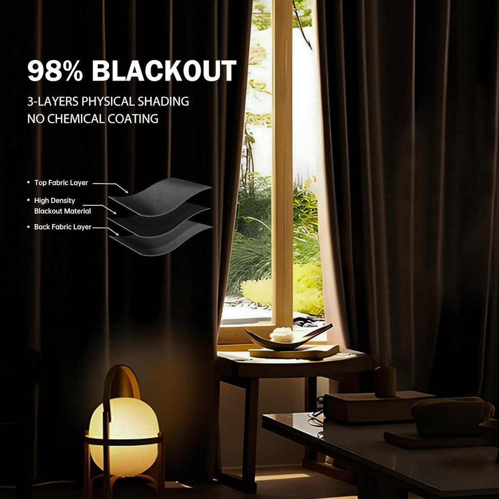 Room Divider Ceiling Mounted Curtains Track Sets Extra Wide Blackout Curtain Flexible Tracks for Bedroom Privacy Partition Separator, 1 Panel Grey Drape and White Rail, W10 x H9ft