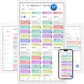 32 Inch Digital Calendar, Electronic Chore Chart, Smart Weekly and Monthly Planner 1920 * 1080P IPS Touchscreen Wall Calendar Rewards for Family Schedules, Meal Planning Gift