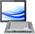 GreenTouch 12.1 Inch Front IP65 Panel Rugged Metal Case Display Touch Screen Industrial Grade Open Frame LCD Monitor - 1024 * 768 - Silver