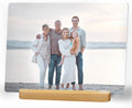 LOUISMIAA Custom Metal Picture Frame Prints,Personalized Photo Frames with Easel,Customized Metal Collage Picture Frame Gift for Family,Lover,Friend,Couple