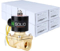 U.S. Solid 3/4" Brass Electric Solenoid Valve 110V AC Normally Closed Water, air, Diesel (20 Packs)