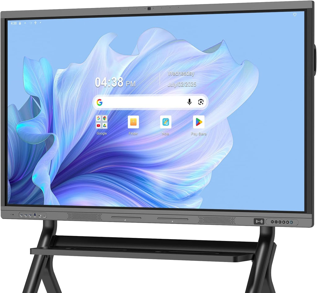 65" Smart Board, 4K Digital Whiteboard for Office, Hybrid Work & Classrooms, Google EDLA-Certified Interactive Whiteboard with Android 14, OTA Updates & Open Apps Ecosystem, 8+128GB Storage