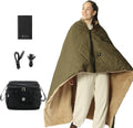 ZonLi Z-Walk Battery Operated Heated Blanket,Rechargeable 12v Portable Heated Blanket with 3 Heating Levels,Includes 20000mAh Power Bank,for Camping,Car,Stadium,Outdoors(Army Green)