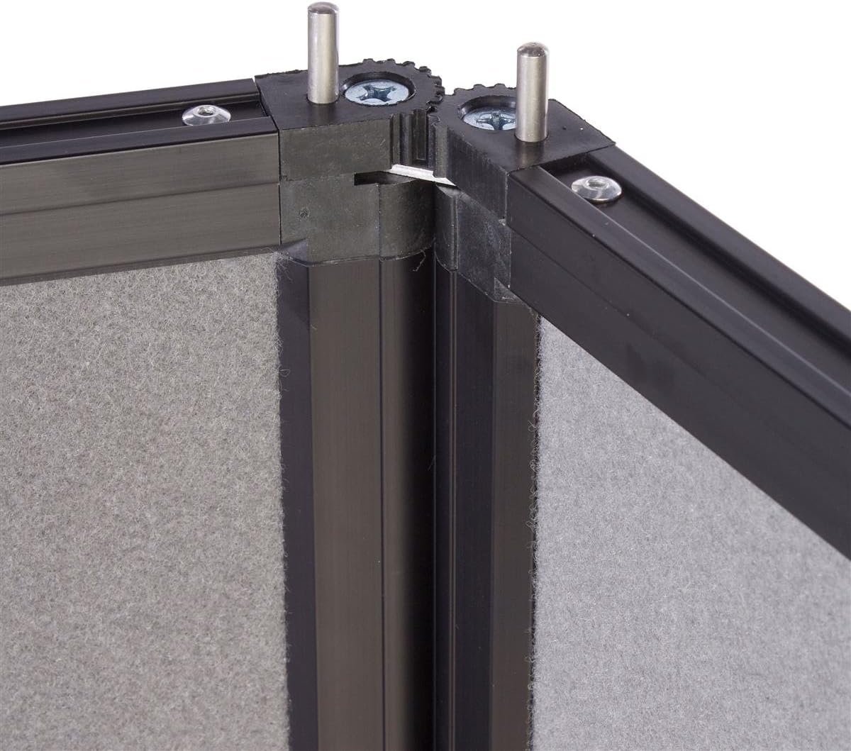 Panel Displays, 6 Panels - Grey Hook & Loop Receptive Fabric - 70-7/8" Tall