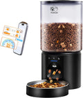 Automatic Cat Feeder with 5G WiFi : 5L Automatic Dog Feeder with Sealed Outlet, Timed Auto Cat Food Dispenser with APP Control for Pets, Detachable for Easy Clean - 21 Cup