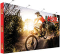 Custom Fabric Pop Up Straight Display, Trade Show Display Backdrop Booth, Hook and Loop Step and Repeat Backdrop for Trade Show Backdrops (Graphic with Frame, 20ftx10ft)
