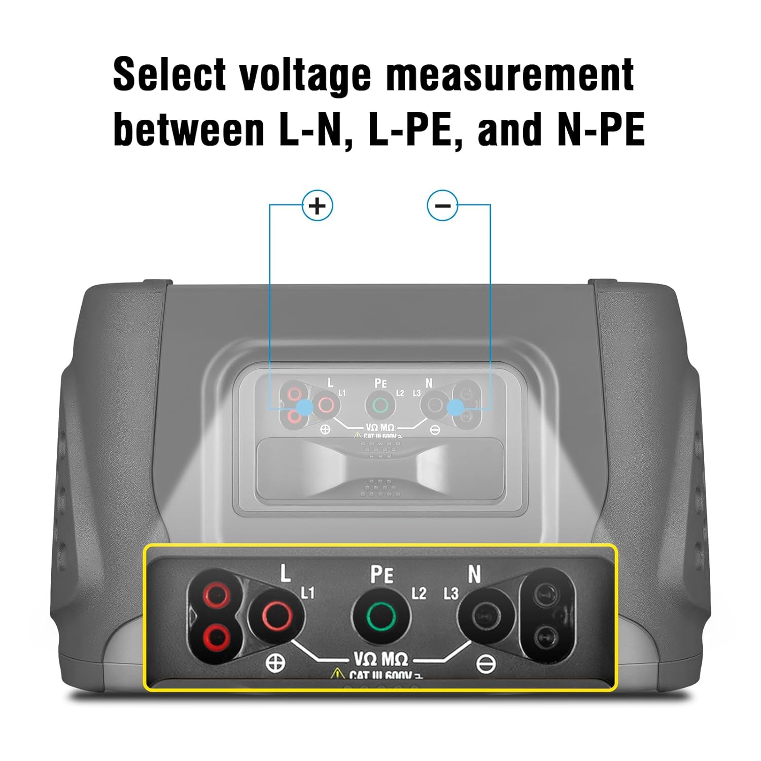 CEM T.ax Included DT-6650 Multifunction Installation Tester with 3.5" TFT Color LCD Display,Voltage,Insulation Resistance,Earth Resistance,Loop impedance,Loop impedance,RCD,PFG, PSC Support 400V TN