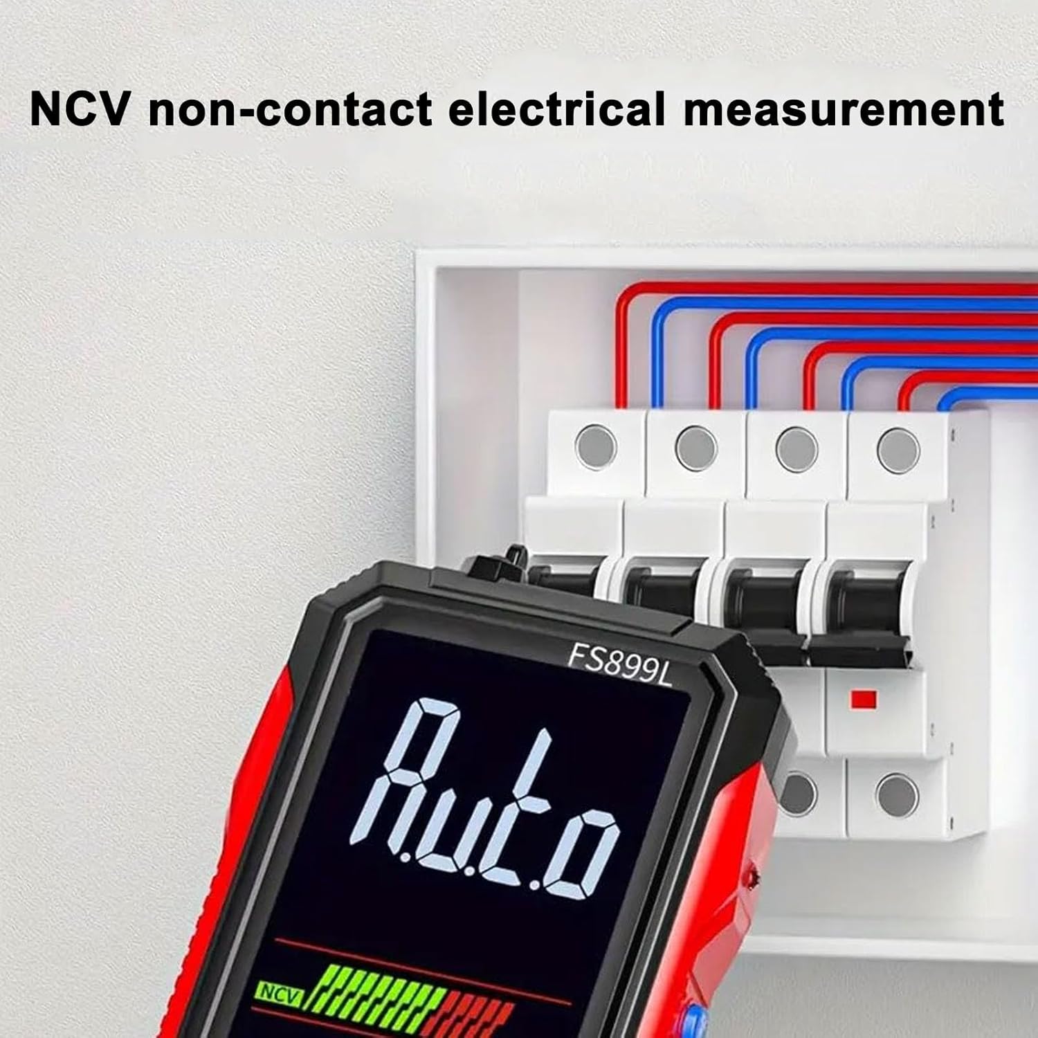 Digital Multimeter, FS899L Multimeter, USB Rechargeable Digital Multimeter – 6000 Counts, Automatic Digital Display Multimeter Tester for Home and Industrial Electrical Issues (FS899L)
