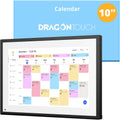 Digital Calendar Touch Screen 10 Inch, Electronic Calendar Chore Chart with 1080P Interactive Touchscreen for Family Monthly/Weekly/Daily Planner, Smart Calendar with Desk Mount - Black