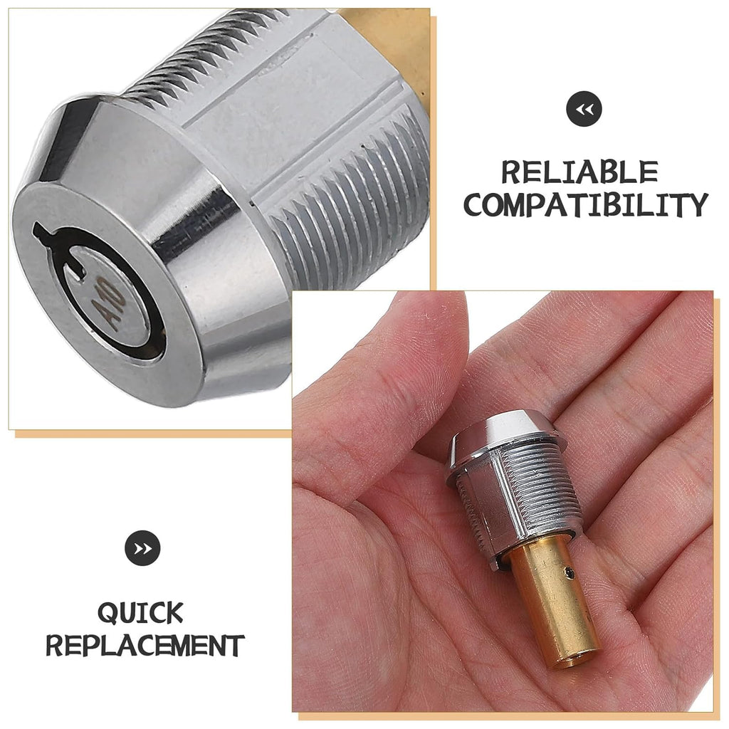 Generic 1 Set Vending Machine Lock and Key - Vending Machine Top Cover Tubular Lock and Key - Alike Security Components for Commercial Soda Snack Candy Gumball Dispenser