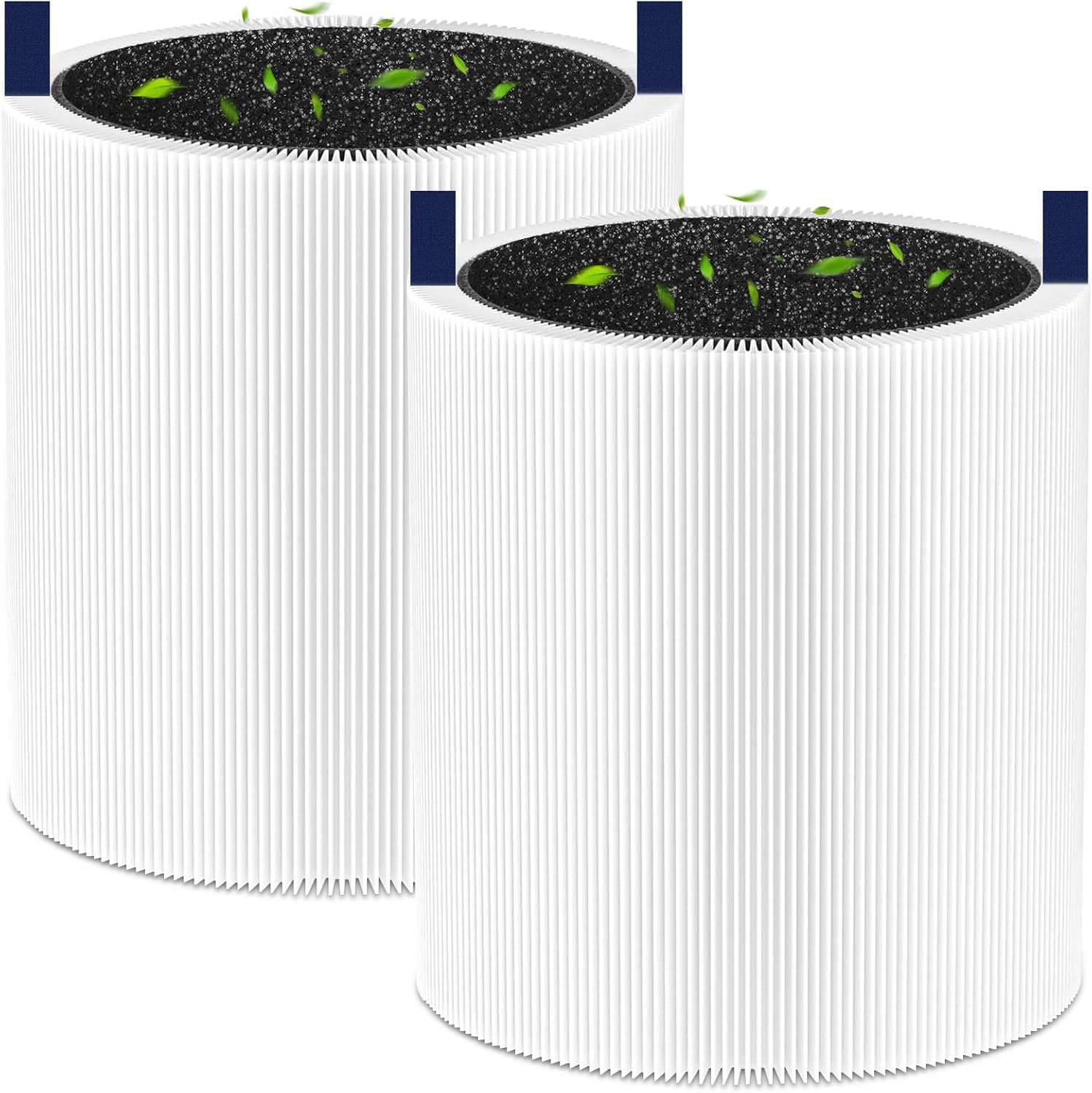 Blue Pure 511 Filter Replacement Compatible with Blueair Blue Pure 511, 2 Pack 511 Model Filter Particle and Activated Carbon Filter