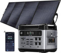 OUKITEL P2001 Plus 2400W/2048Wh Solar power station with 4 AC Outlets(5000W Peak),2400W Solar Generator with 400W Solar Panels, 1800W Super Fast Charging, Emergency Power Station for Home, Camping