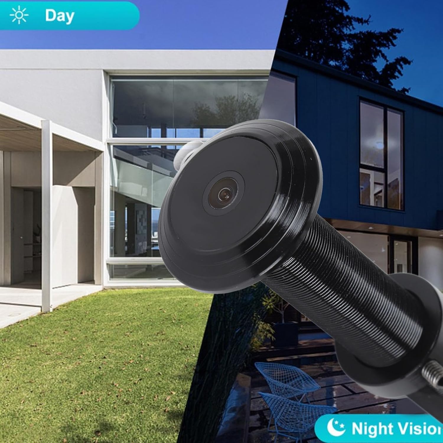 VBESTLIFE Door Viewer Peephole Camera, 220° Wide Angle Lens, Control for Tuya App, Night Vision, for Between 15mm to 30mm in Width Peephole (128GB), VBESTLIFE0ms2gkwh56-13