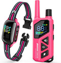 Dog Shock Collar - 3300FT Dog Training Collar with Remote, IPX7 Waterproof Electric Dog Collar with 4 Training Modes, Security Lock, Rechargeable E-Collar for Small Medium Large Dogs (Hot Pink)