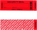 Security Warranty Void Stickers 100% Total Transfer Tamper Evident Proof Labels Triple Serial Numbers Seal Sticker Large 35x120 mm(50PCS,red)