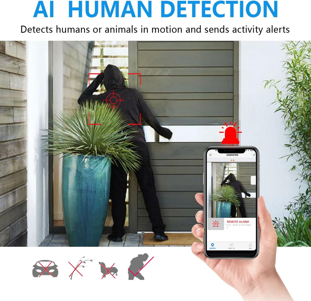 Smallest Wireless WiFi IP Camera,HD1080P Spy Camera,Portable Camera,Portable Video Recording Live Feed,Baby Monitor with Night Vision,Motion Detection,Cloud Storage for Security with iOS Android APP