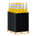360 Pack 36" Yellow Traffic Cones with Black Base – Bulk Safety Cones for Large Construction Projects, Parking Lots, and Event Use (360, Yellow, 36 Inch)