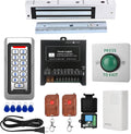 Tuya Smart Door Access Control System Kit, Waterproof Keypad Door Entry with 600lb Magnetic Lock, Remote Control & App Unlock, Doorbell for Home & Office