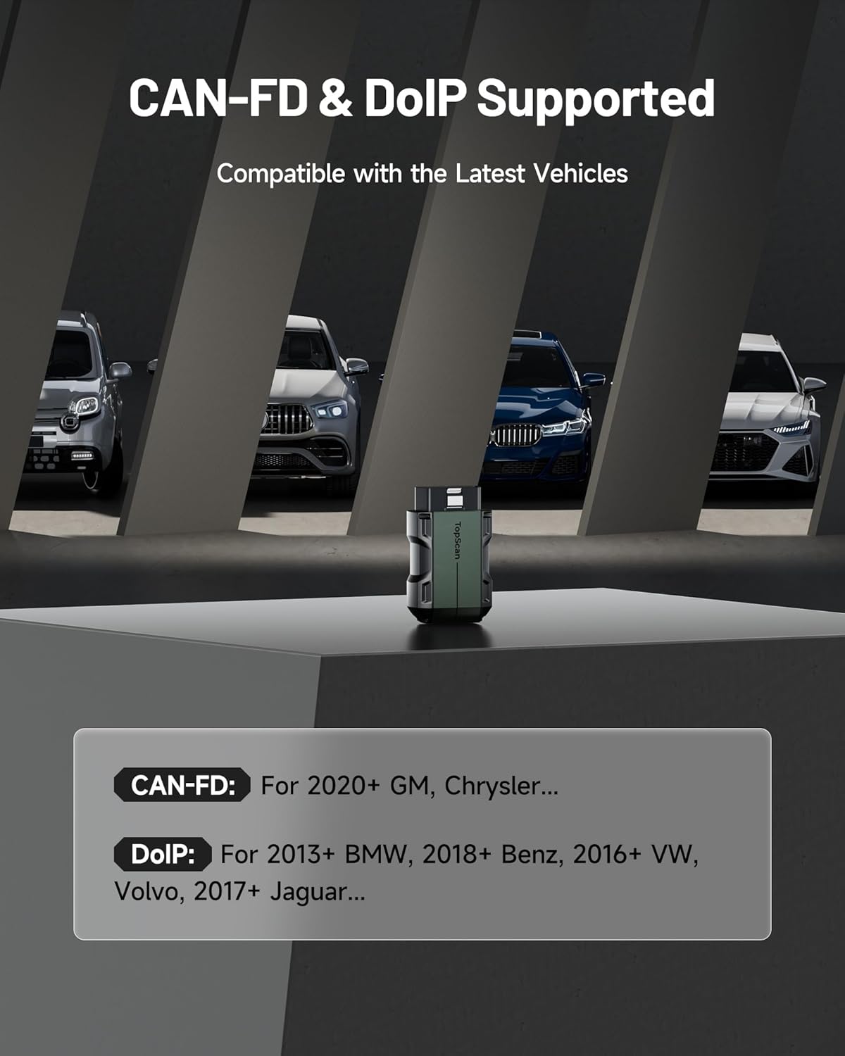 TOPDON Topscan Master OBD2 Scanner Bluetooth, 2026 Wireless Bidirectional Scan Tool, All System Diagnostic Tool for iOS & Android, 30+ Resets, FCA AutoAuth, CAN-FD/DoIP, Upgraded Version of TopScan
