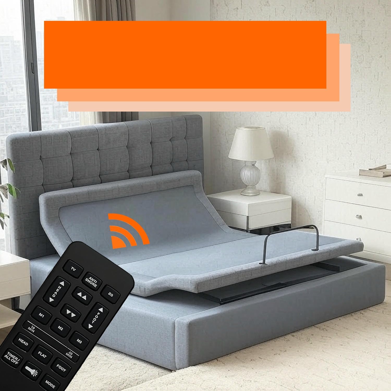 Adjustable Bed Remote for Richmat HJH55 Adjustable Bed Replacement Parts
