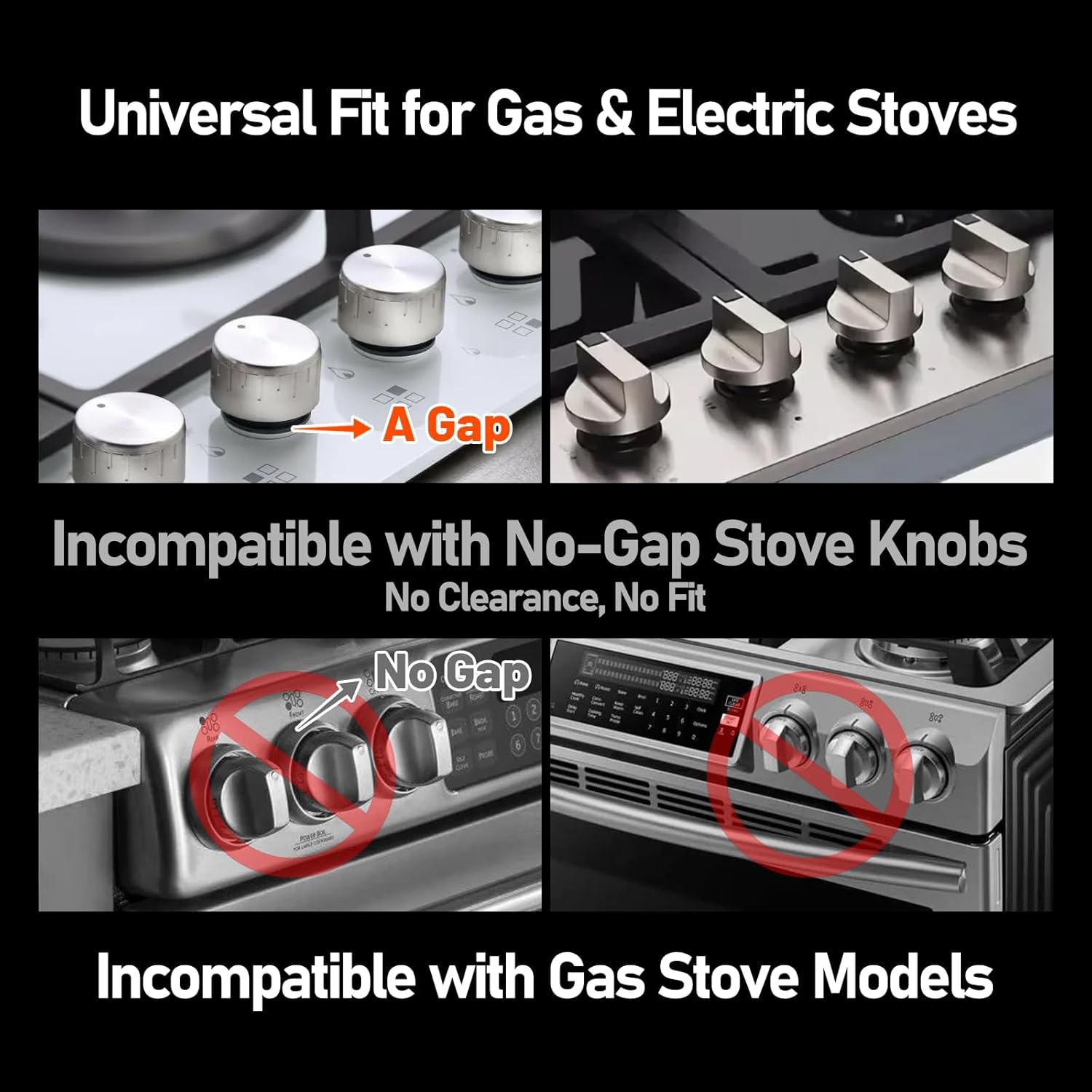 Child Safety Stove Knob Covers Fits knobs Under 1.56 inches in Diameter and 2.1 inches in Height Waterproof, Oil-Resistant, and Heat-Resistant (5-Pack)