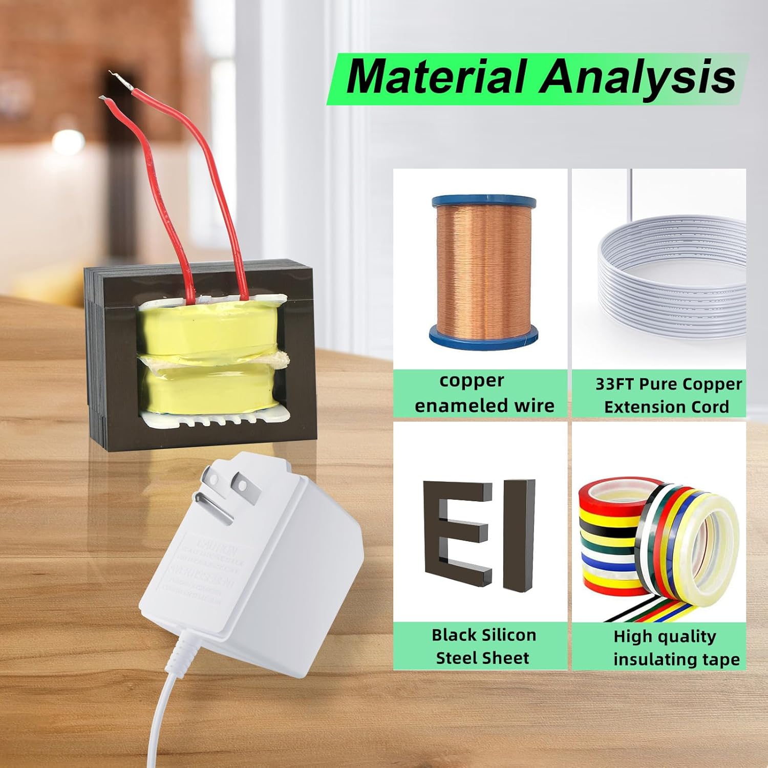 24 Volt Doorbell Transformer Power Supply for Ring Video Doorbell,Compatible with Ring,Google Nest,WYZE, Eufy,Blink Video Doorbells(𝟑𝟑𝐅𝐓 𝐄𝐱𝐭𝐞𝐧𝐬𝐢𝐨𝐧 𝐂𝐨𝐫𝐝)