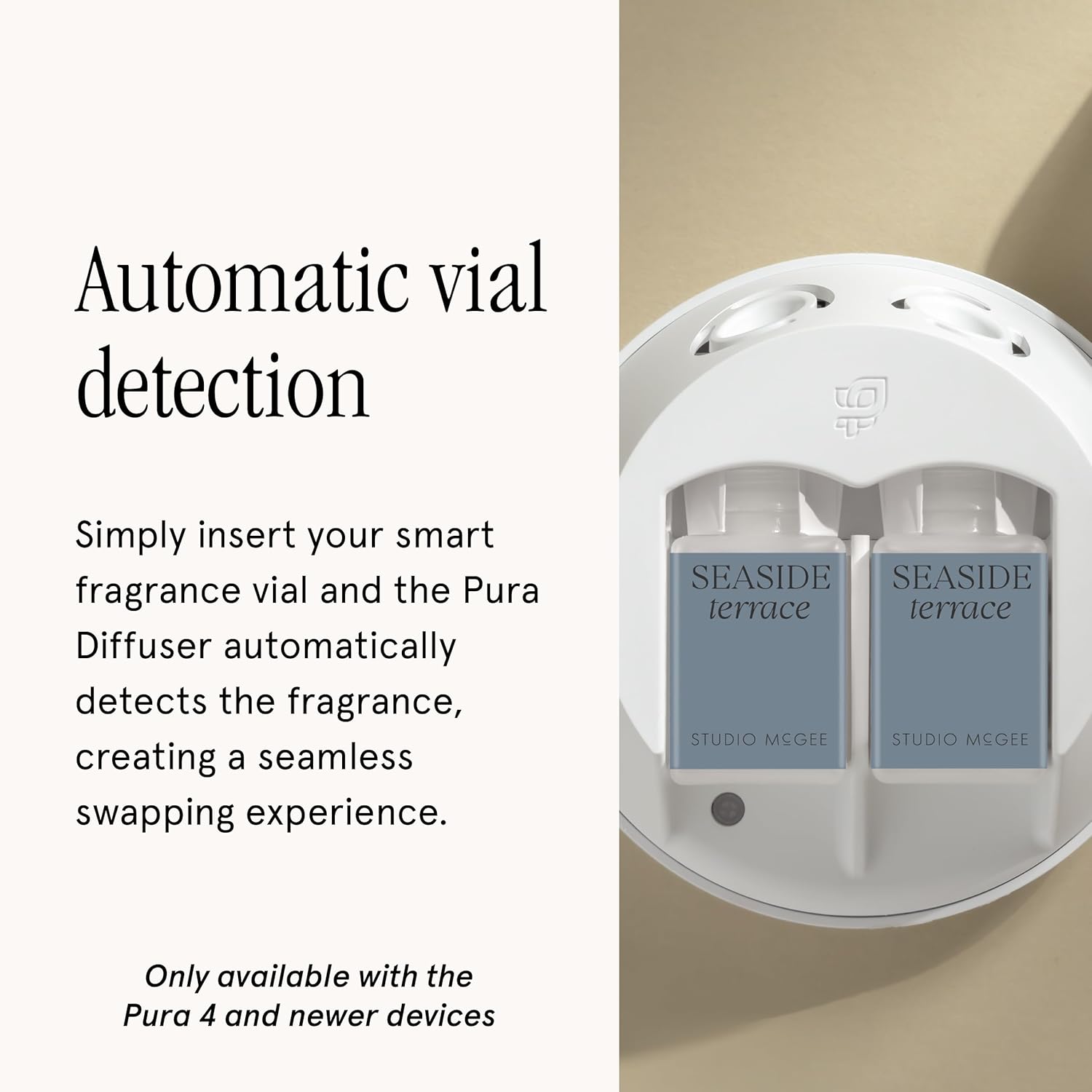 Pura x Studio McGee Home Scent Refill - Smart Air Diffuser - Up to 120-Hours of Luxury Fragrance per Refill - Home Essential - Clean & Safe Diffuser Fragrance - 2 Pack, Seaside Terrace