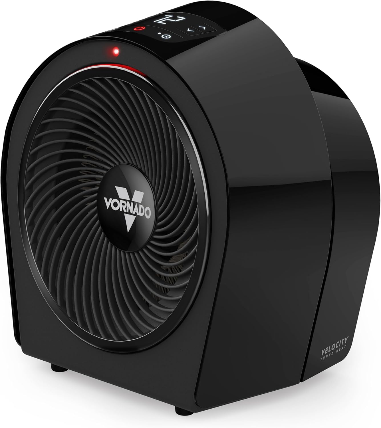 Vornado Velocity 3R (2025) Whole Room Space Heater with Timer, Adjustable Thermostat, and Advanced Safety Features, LED Touch Controls, Powerful Heater for Bedroom and Home, Black