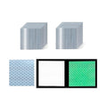 Glow in The Dark Reflective Stickers 3 inch X 3 inch for Bikes, Outdoor Waterproof High Visibility Reflector (20 Pcs)