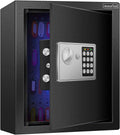 JUGREAT 80 Keys Cabinet with Sensor Light,Electronic Key Safe,Pin Code Keyless Storage Box for Keys,Secure Wall Mount Safe with 80 Key Tags
