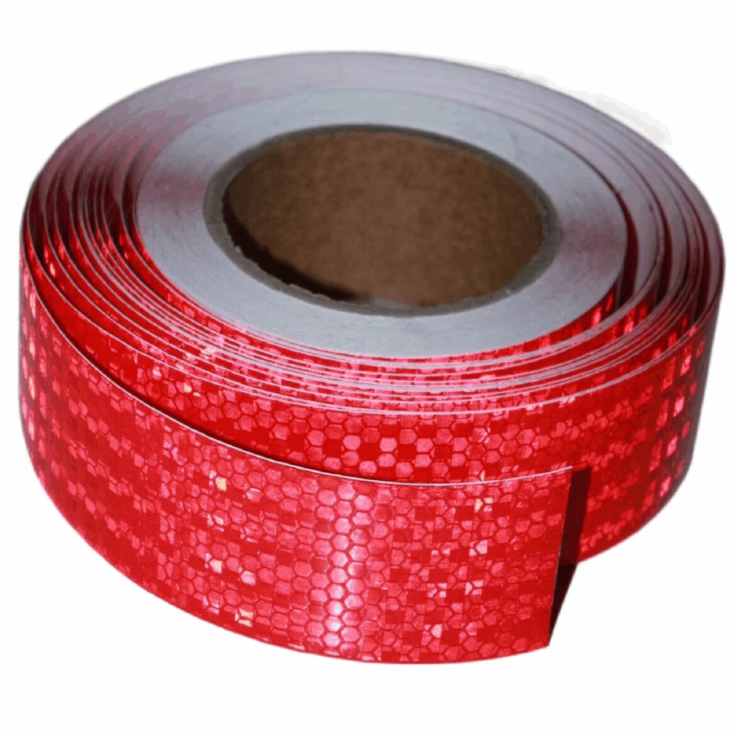 Red Reflective Tape Outdoor Waterproof 2 inch, High Visibility Warning Industrial Marking Tape, Safety Stickers (68 feet)