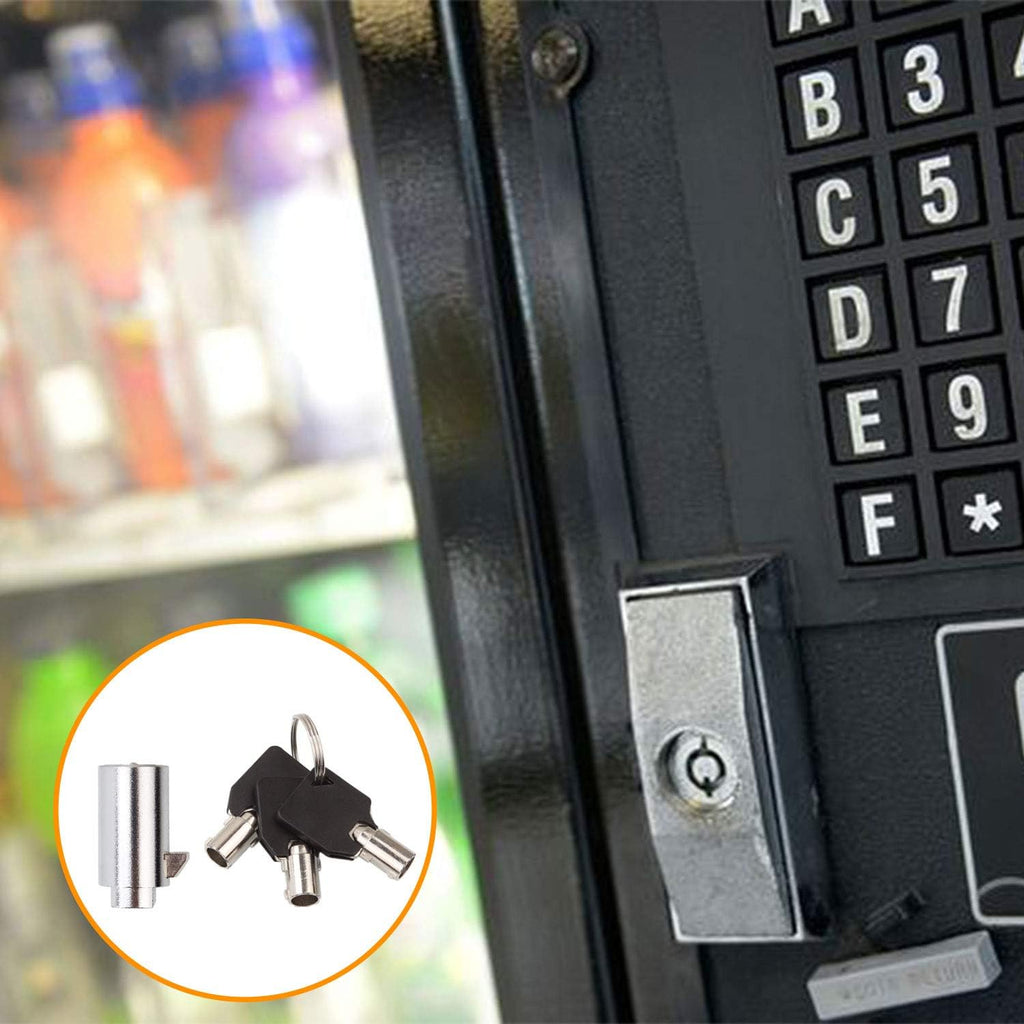 Candy Machine Key, High Security Vending Machine Lock and Key (Keyed Alike), 5-Pack Soda Machinee Locks Pick Tubular Lock Pick for Coke Machine, Pepsi Machine, Snack Machine
