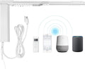 Smart Curtain System, Heavy Duty Electric Curtain Rod, WiFi Control, Compatible with Alexa, Google Home, Adjustable Length (6.5 ft rod)
