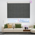 Astomi Motorized Blinds with Remote - Blackout Smart Roller Shades Compatible with Alexa & Goggle Home, Solar Rechargeable, Custom Size 22" - 100" for Indoor Window, Forest