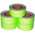Green Reflective Tape Outdoor Waterproof 2 inch Wide, High Visibility Warning Industrial Marking Tape, Safety Stickers (68 feet,5 Rolls)