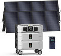 IEE 5120Wh Portable Power Station SP5000 with 2x400W Solar Panel, 120/240V 5000W(Peak 9000W) AC Output Solar Generator, Expandable Capacity, LFP Battery Generator for Home Use, Power Outages, RVs