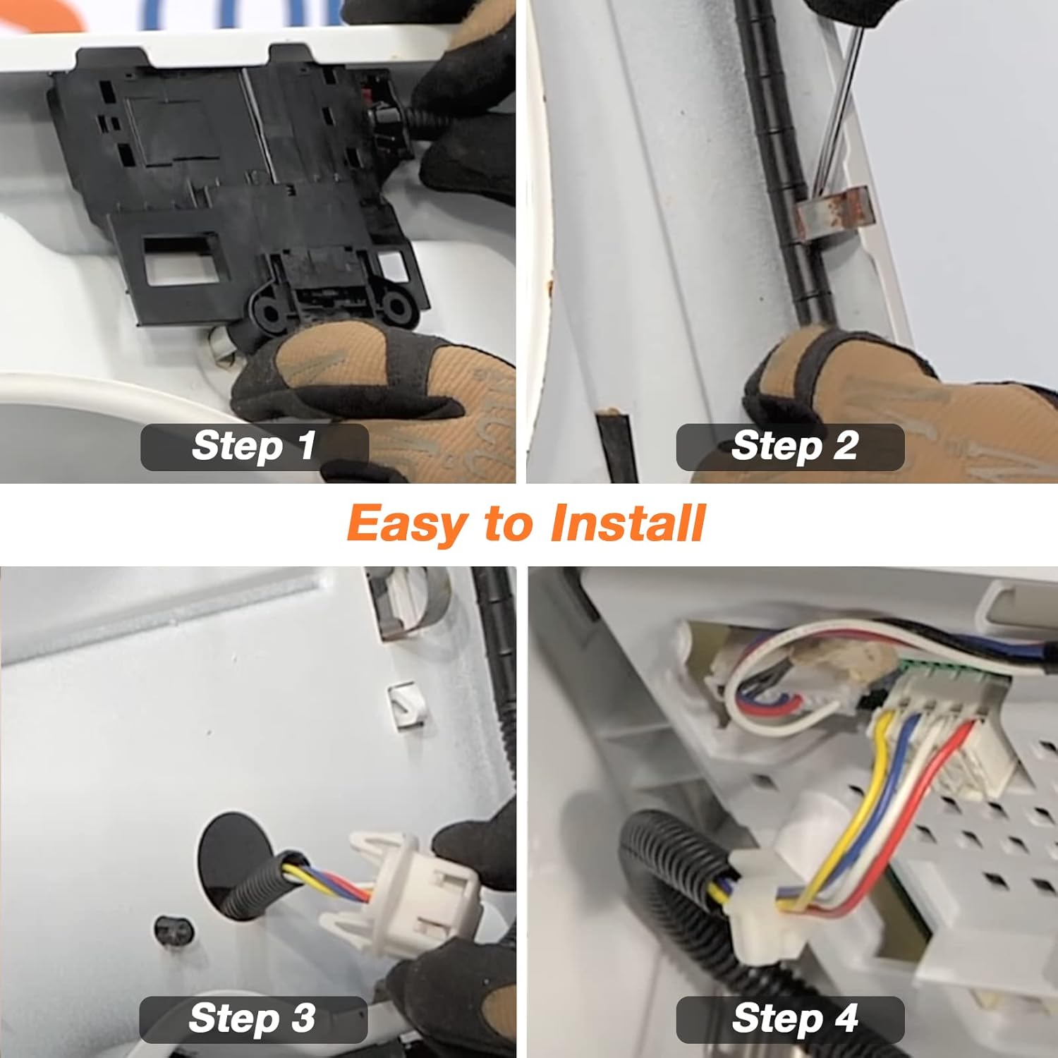 Upgraded W10404050 W10238287 Washer Lid Lock Latch Switch Assembly W10240513 Lid Strike by Blutoget - Fit for Whirlpool Ken-more Amana Crosley Washing Machine Replace AP5263307 W10744659 PS349762