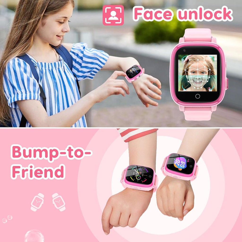 cjc 4G Smart Watch for Kids - Includes 2 Way Call, SOS Alerts, Parental Controls, Games, Camera, Alarm, Music Children's Smart Watch Gift